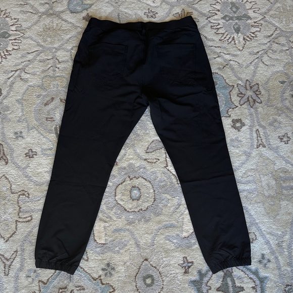 BYLT Basics Black Men's Jogger Pants - Tapered Casual Fit, Size 34 - Picture 2 of 4